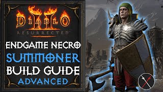 Diablo 2 Resurrected Necromancer Build  Necromancer Summoner Endgame Build [upl. by Matthias]