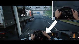 Fernbus Simulator  mods hands on steering wheel [upl. by Weywadt]