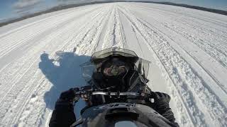 Ski Doo MXZ Blizzard 850 top speed run [upl. by Nangem]