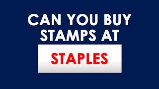 Does Staples Sell Stamps [upl. by Inalaeham324]