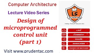 Design of microprogrammed control unit part 1 COA Lecture series [upl. by Nnyloj908]