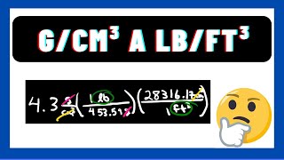 Cómo Convertir Densidades De gcm³ a lbft³ de Forma Sencilla [upl. by Helban]