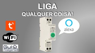 Interruptor WiFi Smart 40 Amperes Tuya compatível com Google Home ou Amazon Alexa [upl. by Lamberto]