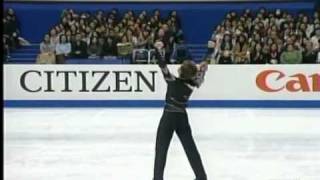 Brian Joubert world champs 2007 free ESPN [upl. by Eeldivad]