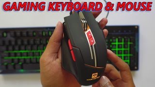 Best Gaming Keyboard amp Mouse from Banggood  Unboxing amp Review [upl. by Ahsik908]