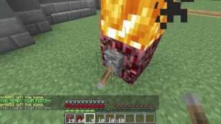 NET Fire  Light Netherrack with Redstone Towncraft Minecraft Server [upl. by Atteoj]