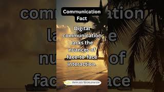 Differences Between Digital and FacetoFace Interactions  Communication Fact [upl. by Tam987]