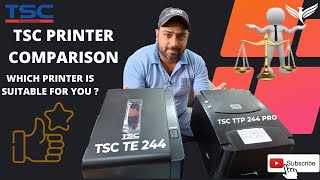 TSC TE 244 amp TSC TTP 244 PRO COMPARISON prezotech  Barcode Matlab Prezotech [upl. by Fleck589]