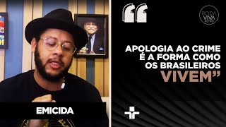 Emicida responde se o rap é condescendente com o crime organizado quotAnálise preconceituosaquot [upl. by Arimak]