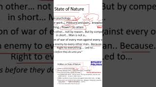 State of Nature youtubeshorts youtubeshort politicaltheory [upl. by Jallier918]