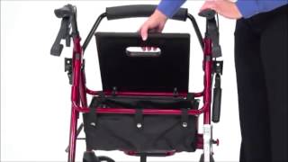 Drive Medical Duet Transport Chair Rollator [upl. by Aihsyak437]