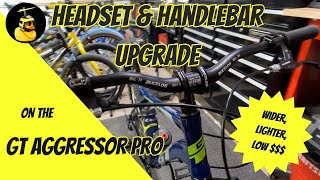 GT Aggressor Pro Bucklos Handlebar amp Stem Upgrade [upl. by Archie808]