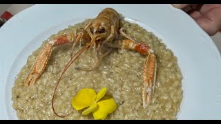 RISOTTO IN CREMA DI SCAMPI FRESCHIIN CUCINA CON LO CHEF PAUL KLER [upl. by Suckram248]