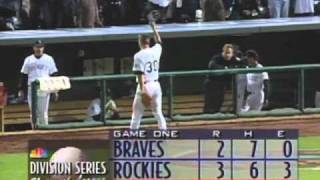 1995 NLDS Game 1 Braves at Rockies [upl. by Eilrahc236]