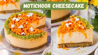 Eggless Motichoor Cheesecake Trending Diwali Recipes Meethi Boondi Recipe  Diwali Desserts [upl. by Nnyla492]