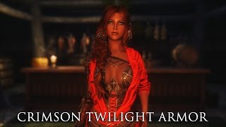 TES V  Skyrim Mods Crimson Twilight Armor [upl. by Monagan]