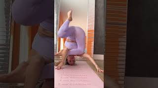 How to conquer fears with headstands yoga headstand yogapractice womenempowerment [upl. by Bonnes]