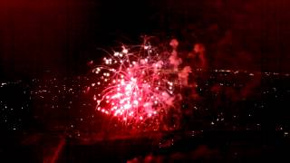 Drone Fireworks Cameron Park Lake Spectacular 2014 vision [upl. by Anitnegra]