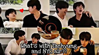 Taejin  JinV Whats with Taehyung and NYC air 🤔 [upl. by Marbut]