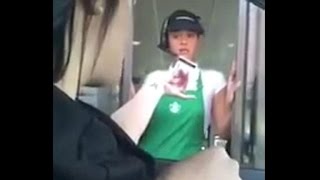 Watch Starbucks customer confronts employee for stealing credit card info [upl. by Dahsraf277]