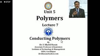 Polymers Lecture7 by Dr Syed Khalid Hasan [upl. by Liakim201]