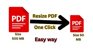 How to resize pdf in computer  Compress Pdf file [upl. by Ahsatsan]