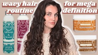 Wavy Hair Routine for Mega Definition [upl. by Silvie138]