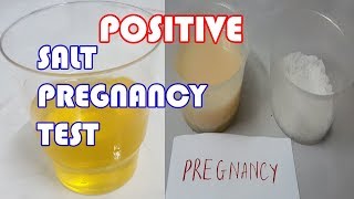 Salt pregnancy test positive result  How to do home pregnancy test with salt [upl. by Andrej]