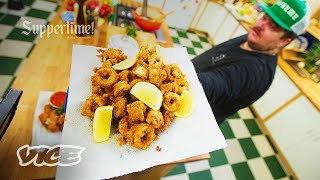 A FanFavorite Fried Calamari with Matty Matheson [upl. by Ilanos]