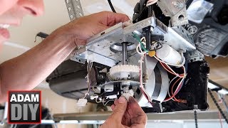 How to change the gear and sprocket in a garage door opener  LiftMaster Chamberlain [upl. by Vin]