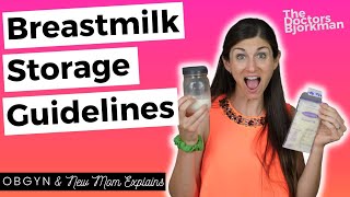 OBGYN  Breastfeeding Mom Shares Guidelines for Breastmilk Storage and Use [upl. by Atlas452]