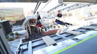 Las Vegas Zip Line TakeOff SlotZilla Zoomline [upl. by Freeland]