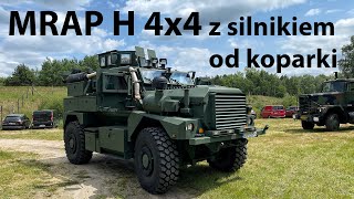 MRAP H Cougar z silnikiem koparki Caterpillar [upl. by Ellerret472]