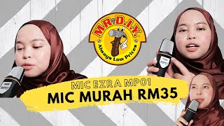 Mic EZRA MP01 Dari MrDiy  Berbaloi ke beli [upl. by Nylorahs]