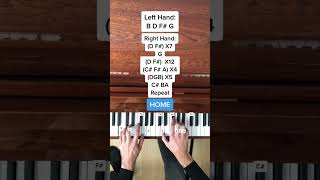 Tom Rosenthal  Home Easy Piano Tutorial With Letter Notes Shorts [upl. by Llehsyt]