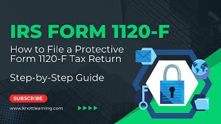 How to File Protective Form 1120F for Foreign Corporations with Form 8833 [upl. by Ennaira]