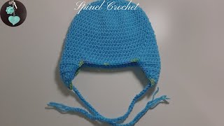 Crochet Cap with Earflap  Crochet Cap Tutorial for 13 year olds  Spinel Crochet and Cook [upl. by Ellery]