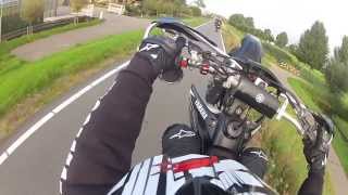 Supermoto ZuidHolland Wheelie all the way [upl. by Alleciram414]