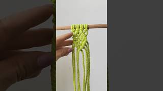 Makramé gyémánt minta keresztezéssel  macrame diamomd pattern macrametutorial [upl. by Airdnoed]