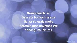 Obongi na lokumo Gael Lyrics Alain moloto paroles [upl. by Ardeid]