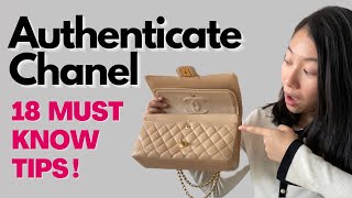 WAYS TO AUTHENTICATE A CHANEL CLASSIC FLAP BAG [upl. by Annaehr375]