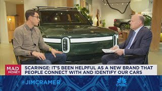 Rivian CEO RJ Scaringe goes oneonone with Jim Cramer [upl. by Bezanson27]