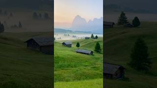 Seiser Alm Italy shorts italy dolomiti sunrise alps hiking travel instareels photography [upl. by Eednam]