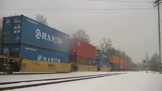 Trains of the BIState part 1 with Snow shots [upl. by Noicpesnoc]