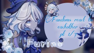 My favourite fandoms react to eachother💧🌟 Pt 17 [upl. by Peony724]