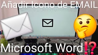 ✍📧 Cómo INSERTAR el SÍMBOLO de CORREO ELECTRÓNICO en WORD FÁCIL y RÁPIDO [upl. by Edgard]