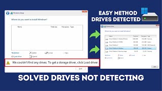 We couldnt find any drives To get a storage driver click load driver Windows 1110 Solved Issue [upl. by Ladew]