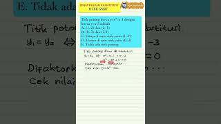 PK PM UTBK SNBT ke 43 SISTEM PERSAMAAN LINEARKUADRAT utbk matematika penalarankuantitatif [upl. by Raye]