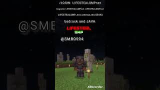 LIFESTEALSMPnetaternosme55443 Minecraft SMB SMB minecraft minecraftshorts [upl. by Helbon]