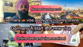 Germany enter visa from any country German job opportunity card apply online Parmhungary [upl. by Aineg137]